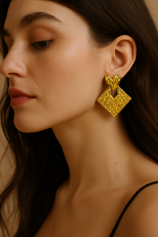 Bold Heart Statement Studs