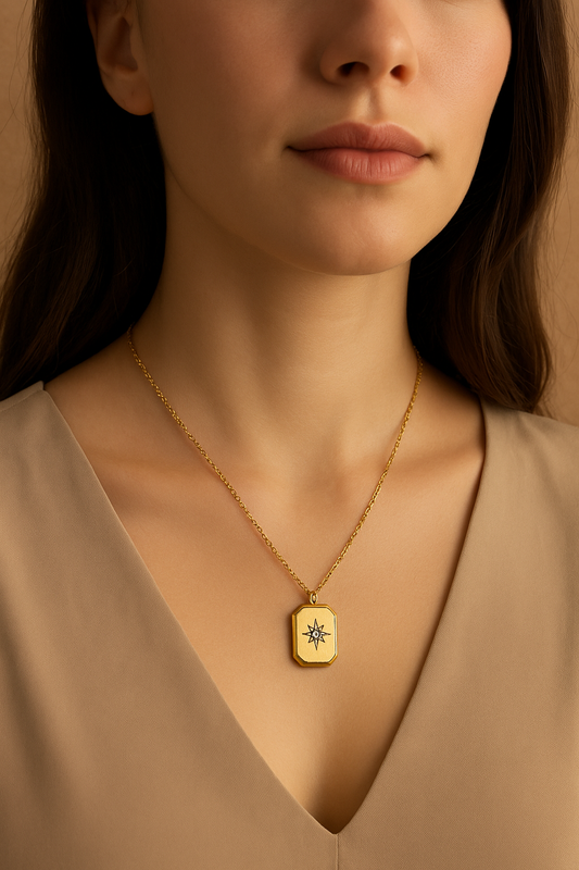 Celestial Tag Necklace