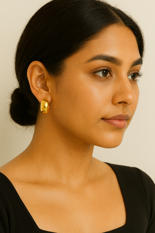 Golden Glaze Hoops