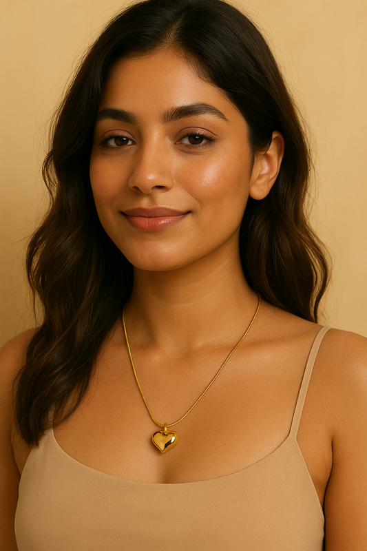 Golden Heartbeat Pendant