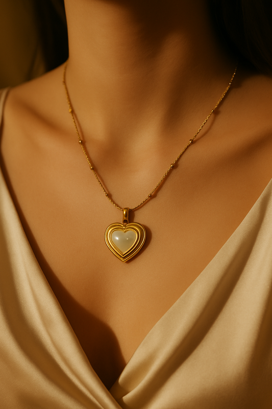 Pearl Heart Necklace