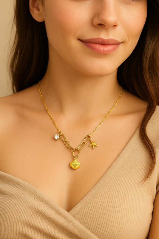 Seaside Elegance Charm Necklace
