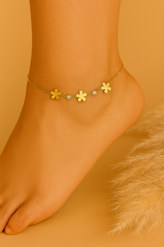 Sunlit Bloom Anklet