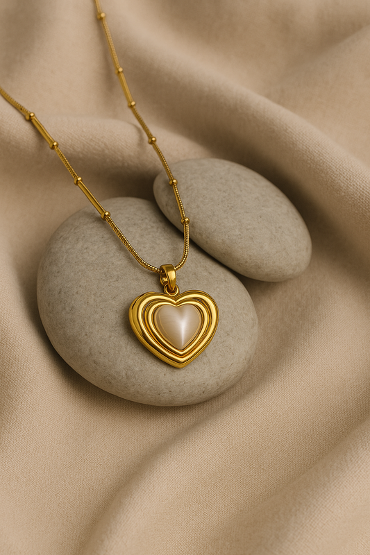 Pearl Heart Necklace