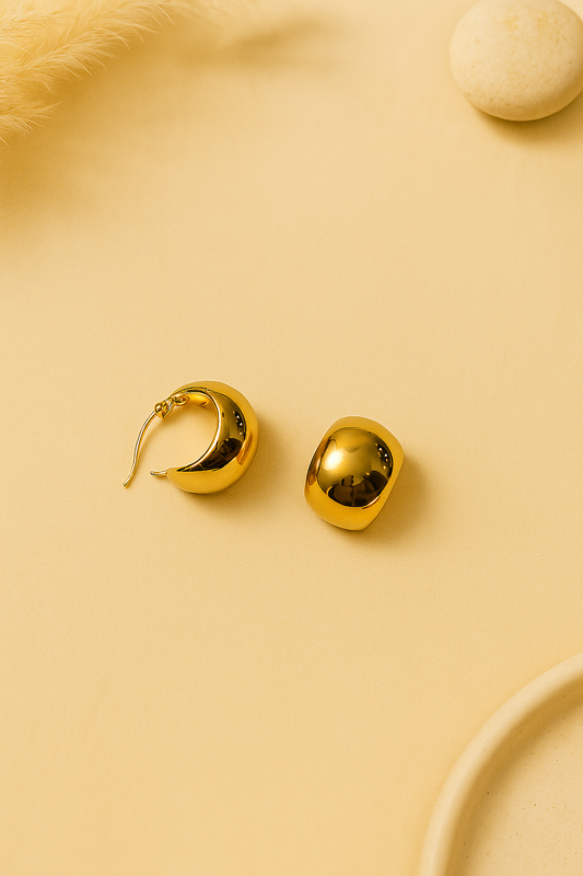 Golden Glaze Hoops