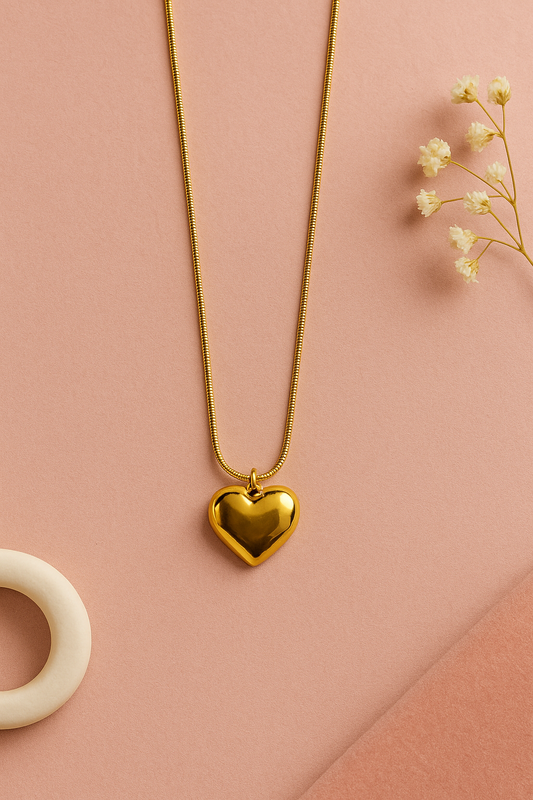 Golden Heartbeat Pendant