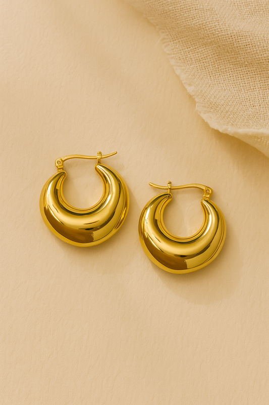 Golden Mirage Hoops