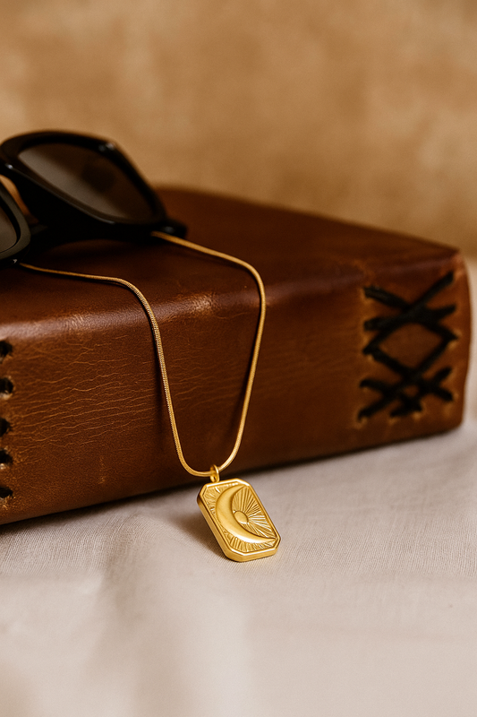 Golden Radiance Sunburst Pendant Necklace