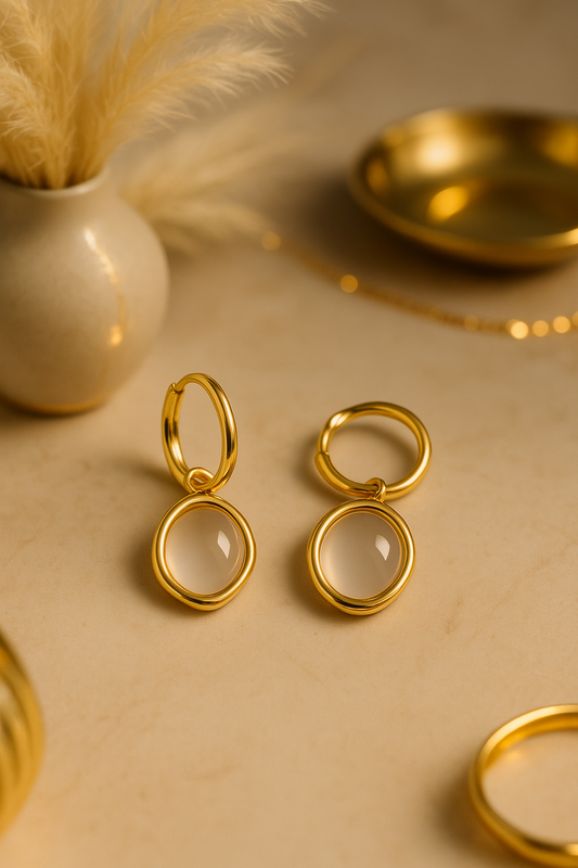 Opaline Glow Hoops