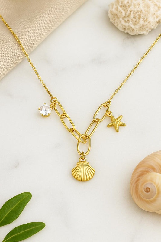 Seaside Elegance Charm Necklace