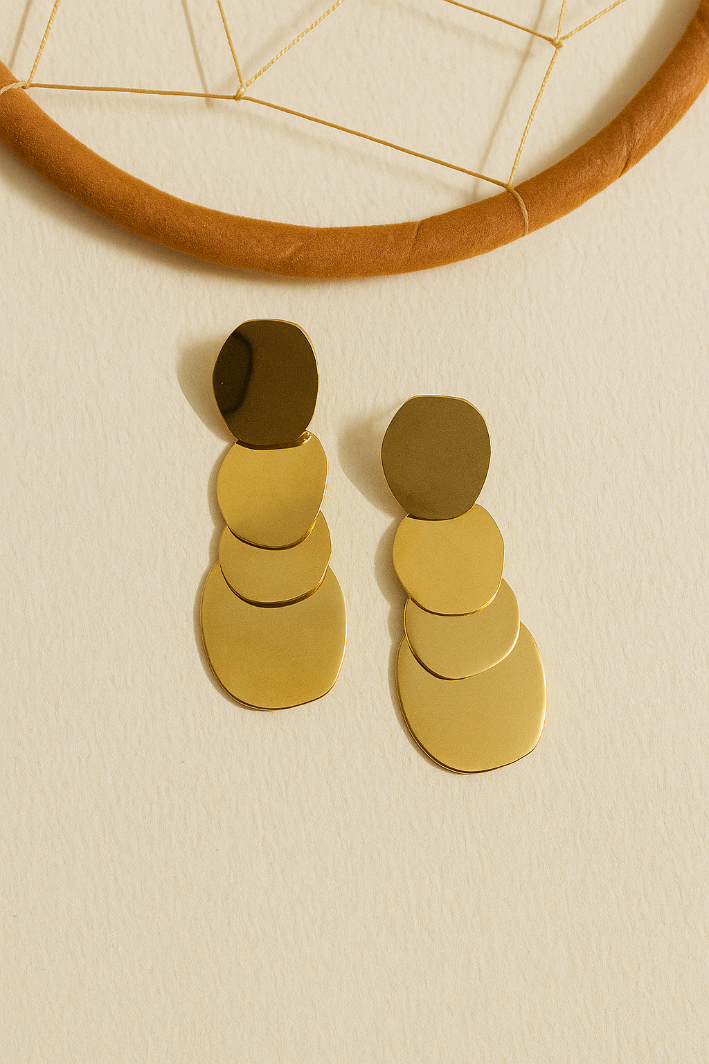 Solar Gleam Drop Earrings