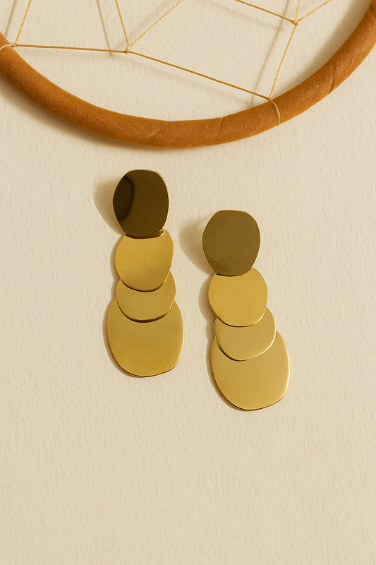Solar Gleam Drop Earrings