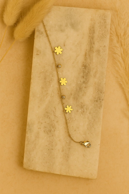 Sunlit Bloom Anklet