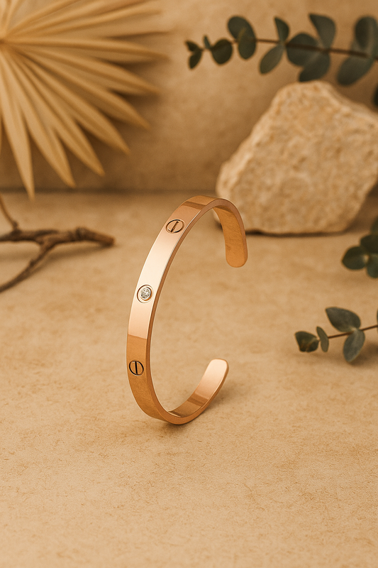 The Studded Rose Cuff Bracelet