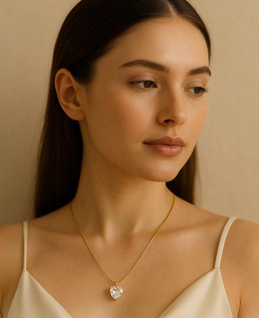 Twinkle Heart Pendant Necklace