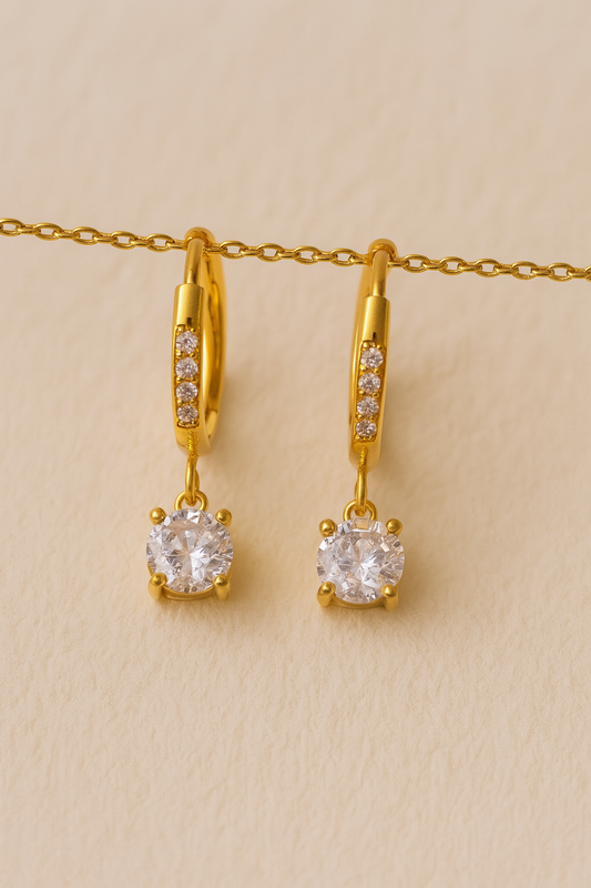 Zircon Drop Huggies